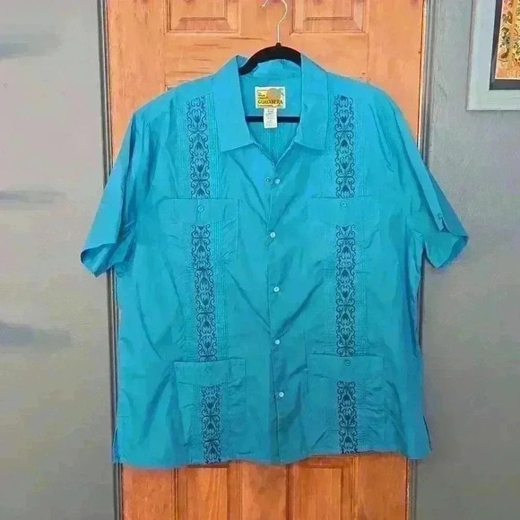 Blue Button Down - Picture 2 of 7